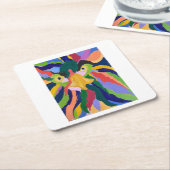 グリーンモーリスとコースター スクエアペーパーコースター (アングル)