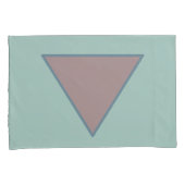 グリーンモーヴパステルピローケースセット 枕カバー (正面右)