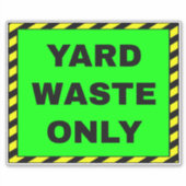 グリーンヤード廃棄物 シール (正面)