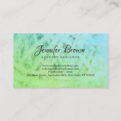 グリーンヤーン編み物クロチェットハンドメイドクラフト 名刺 (裏面)