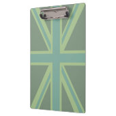 グリーンユニオンジャック国旗の装飾 クリップボード (左)