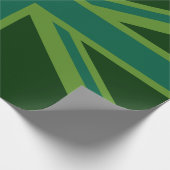 グリーンユニオンジャック国旗の装飾 ラッピングペーパー (角)