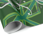 グリーンユニオンジャック国旗の装飾 ラッピングペーパー (ロールコーナー)