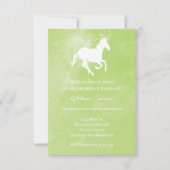 グリーンユニコーンブライダルシャワー招待状 招待状 (正面)