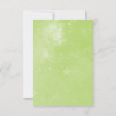 グリーンユニコーンブライダルシャワー招待状 招待状 (裏面)