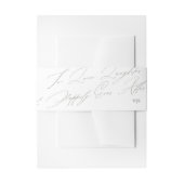 グリーンユニークセージ愛の笑いモノグラム結婚ズ 招待状ベリーバンド (正面例)