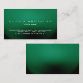 グリーンユニークプレーンプロフェッショナル名刺 名刺 (正面/裏面)