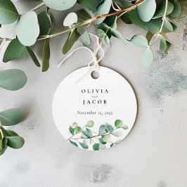 グリーンユーカリの水結婚色 フェイバータグ