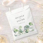 グリーンユーカリの水結婚色 フェイバーバッグ (クリップ留めされた状態)