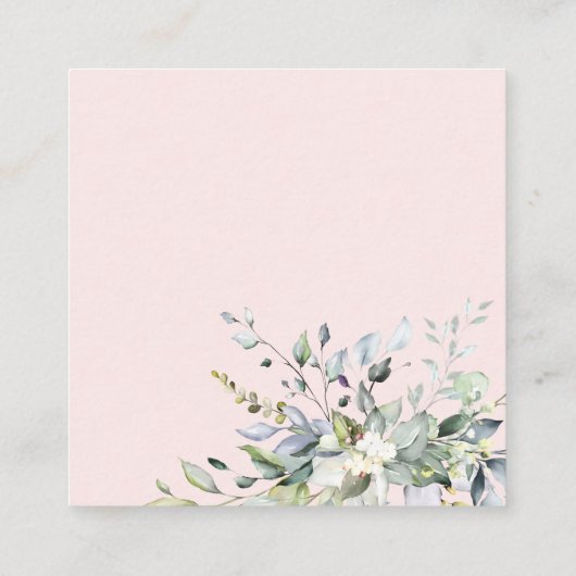 グリーンユーカリはカードの数を推測するキス エンクロージャーカード (裏面)