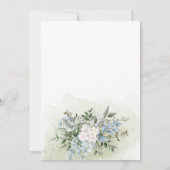 グリーンユーカリエレガントダスティリハーサルディナー 招待状 (裏面)