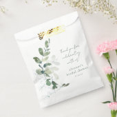 グリーンユーカリカスタムブライダルシャワーサンキュー フェイバーバッグ (封をした状態)