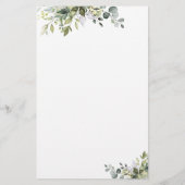 グリーンユーカリフローラブライダルシャワーゲーム (裏面)