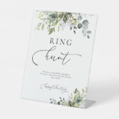 グリーンユーカリフローラリングや輪狩り標識 台座サイン (正面)