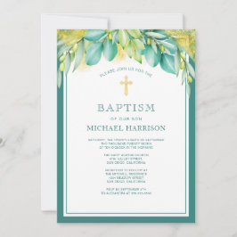 グリーンユーカリプタオリーブバプテ男女兼用ィス 招待状