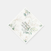 グリーンユーカリプタスカクテルペーパーナプキン スタンダードカクテルナプキン (角)
