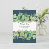 グリーンユーカリプタスガーランド結婚ズ・サンキュー サンキューカード (スタンド正面)