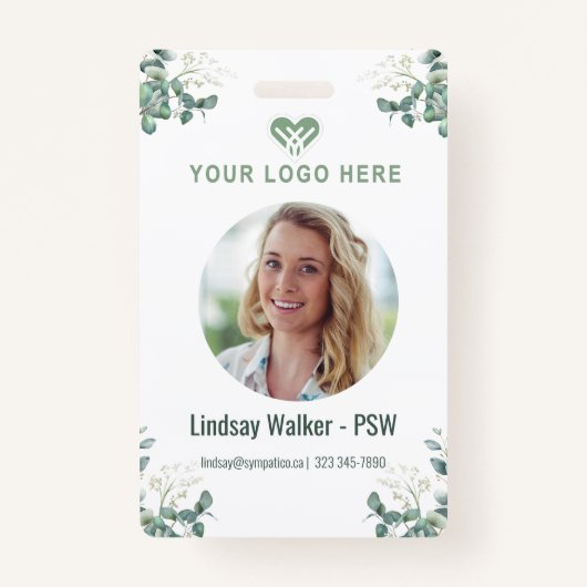 グリーンユーカリプタススタイルバッジ バッジ (正面)