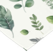 グリーンユーカリプタスファーンボタニカルウォーター色 テーブルクロス (アングル)