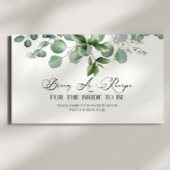 グリーンユーカリプタスブライダルシャワーブリングアザレシピ エンクロージャーカード