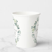 グリーンユーカリプタスボタニカル引っ越し祝いパーティーパーティー 紙コップ (右)