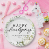 グリーンユーカリプチカンプキンフレンドリディナー ペーパープレート (パーティー)