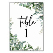 グリーンユーカリプトゥスガーデンボタニッ結婚クス テーブルナンバー (裏面)