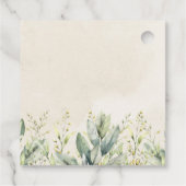 グリーンユーカリプトゥスバニーベビーシャワー フェイバータグ (裏面)