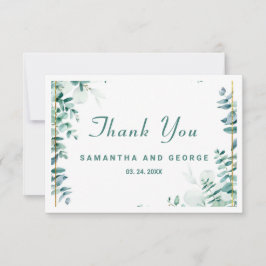 グリーンユーカリプトゥスフレームボーダー サンキューカード