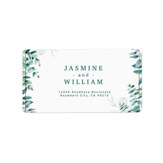 グリーンユーカリプトゥスフレームボーダー ラベル (正面)