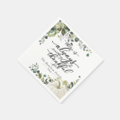 グリーンユーカリプンプキンサンクスディナー スタンダードカクテルナプキン (角)