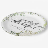 グリーンユーカリプンプキンサンクスディナー ペーパープレート (アングル)