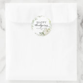 グリーンユーカリプンプキンサンクスディナー ラウンドシール (バッグ)