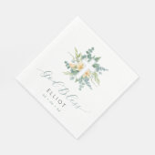 グリーンユーカリ十字神バプテスバプテスマ スタンダードランチョンナプキン (角)