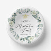 グリーンユーカリ植物卒業パーティー ペーパーボウル (正面)