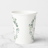 グリーンユーカリ植物卒業パーティー 紙コップ (右)