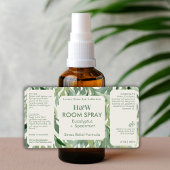 グリーンユーカリ植物用スプレーボトル製品 ラベル