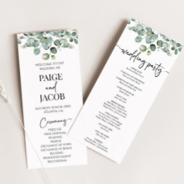 グリーンユーカリ植物緑結婚園 プログラム