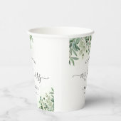 グリーンユーカリ氏とミセス・ハート・スクリプト結婚ズ 紙コップ (右)