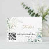 グリーンユーカリ結婚の詳細囲い エンクロージャーカード (スタンド正面)