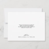 グリーンユーカリ結婚プトラフサンキューカード サンキューカード (裏面)