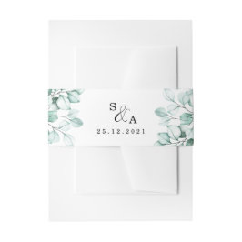 グリーンユーカリ結婚式招待状ベリーバンド 招待状ベリーバンド