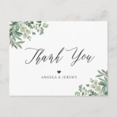 グリーンユーカリ葉スサンキュー ポストカード (正面)