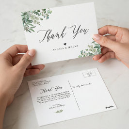 グリーンユーカリ葉スサンキュー ポストカード