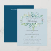 グリーンユーカリ葉スブルースカイ結婚ズ (正面/裏面)