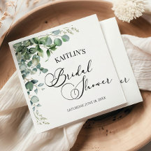 グリーンユーカリ葉パネスボタニカルブライダルシャワー