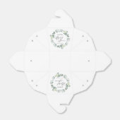 グリーンユーカリ葉パネスボタニカルブライダルシャワー フェイバーボックス (折り畳みなし)