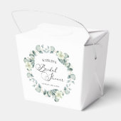 グリーンユーカリ葉パネスボタニカルブライダルシャワー フェイバーボックス (裏面サイド)