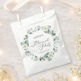 グリーンユーカリ葉パネスボタニカルリタイアパーティー フェイバーバッグ