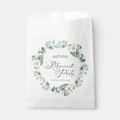 グリーンユーカリ葉パネスボタニカルリタイアパーティー フェイバーバッグ (正面)